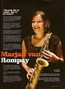 Jazz Magazine Jonge Helden Tom Beek 2009-03 Marjan van Rompay, foto (c) Govert Driessen