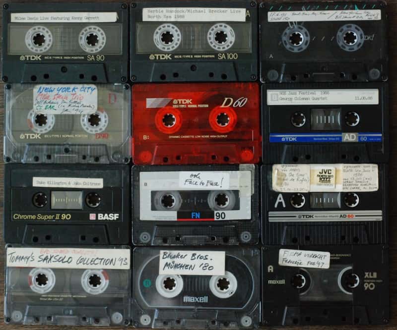 cassettes bandjes cassettebandjes TDK Maxell BASF Fuji chrome