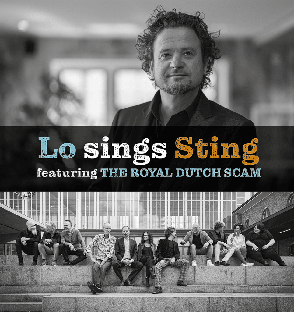 Lo sings Sting featuring The Royal Dutch Scam, theater tour 2023